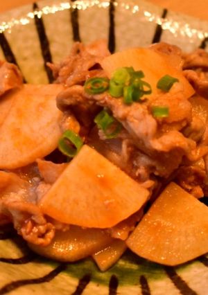 大根と豚肉のケチャップ炒め-レシピのメイン写真