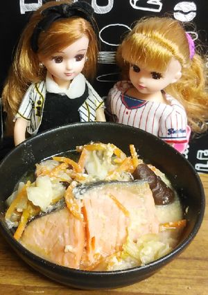 リカちゃん♡野球シリ*酒粕ヨーグルト鍋-レシピのメイン写真