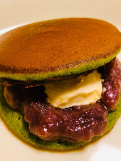 作って楽しい!抹茶のあんバターどら焼き!-レシピのメイン写真