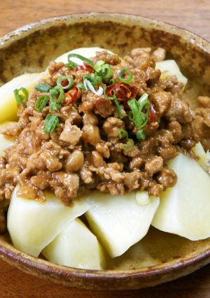 じゃがいもの味噌バターひき肉和え-レシピのメイン写真