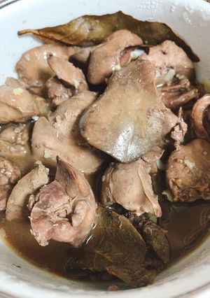 鶏キモ　赤ワイン煮-レシピのメイン写真