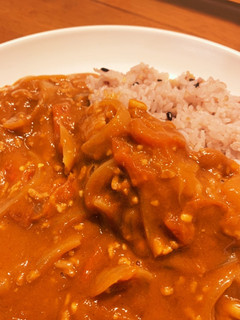 腹ペコ男子パクパク!トマトカレー-レシピのメイン写真