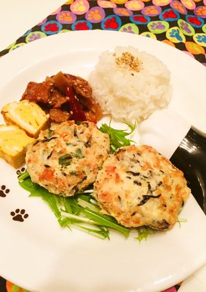ヘルシーな和風豆腐ダイエットバーグ-レシピのメイン写真