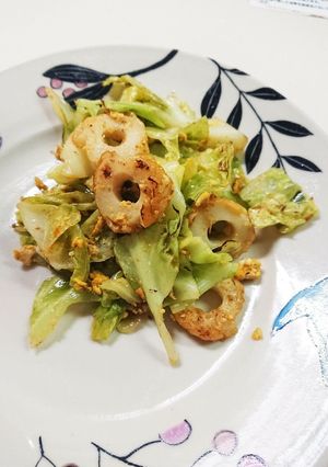 ちくわと春キャベツのマヨいため-レシピのメイン写真