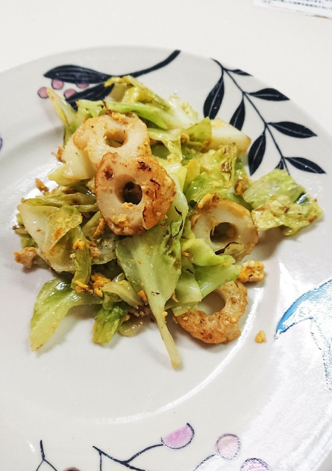 ちくわと春キャベツのマヨいため-レシピのメイン写真