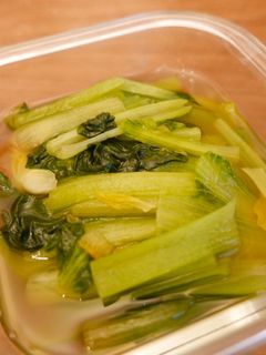 小松菜のゆず風味煮びたし-レシピのメイン写真