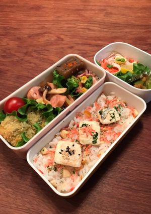 お弁当・・・13チーズいっぱいご飯弁当-レシピのメイン写真
