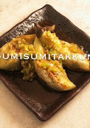 茄子の素焼き♪たっぷり薬味ダレ♡-レシピのメイン写真