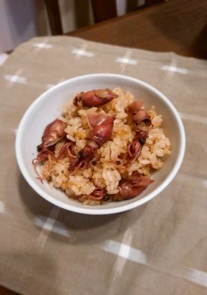 お弁当にホタルイカの炊き込み御飯-レシピのメイン写真