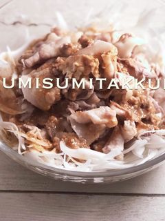 新玉葱まで美味♡ごまだれ豚しゃぶサラダ♪-レシピのメイン写真