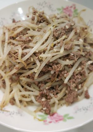 挽肉ともやしの簡単炒め-レシピのメイン写真