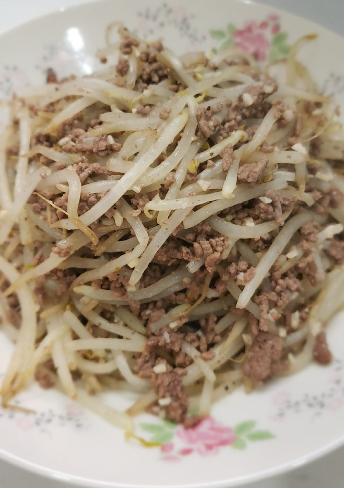 挽肉ともやしの簡単炒め-レシピのメイン写真