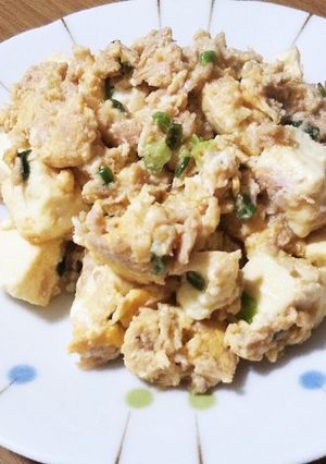 簡単豆腐とツナの炒め物-レシピのメイン写真