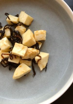 モッツァレラチーズのおつまみ塩昆布和え-レシピのメイン写真