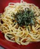 お吸い物の素でワンポット和風パスタ