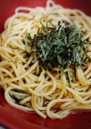 お吸い物の素でワンポット和風パスタ-レシピのメイン写真