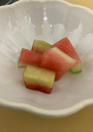スイカの捨てる皮のお漬物-レシピのメイン写真