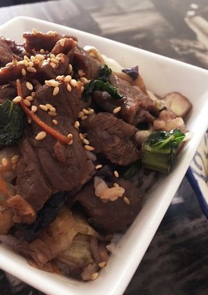 残った焼肉で☆簡単どんぶり-レシピのメイン写真