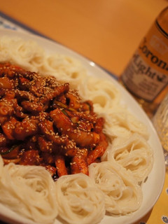 韓国本場の屋台の味、テナガダコ素麺-レシピのメイン写真