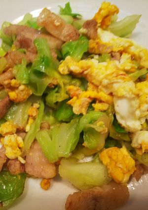 簡単中華・春キャベツと豚肉の旨塩炒め-レシピのメイン写真