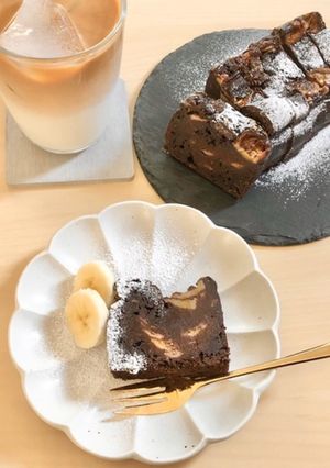 バレンタインに簡単♡生チョコバナナケーキ-レシピのメイン写真