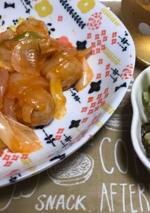 カンタン酢で肉団子の甘酢炒め-レシピのメイン写真