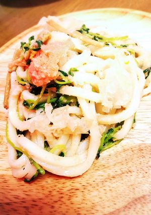簡単薬膳！明太子の焼きうどん-レシピのメイン写真