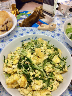 水菜のたまご炒め-レシピのメイン写真