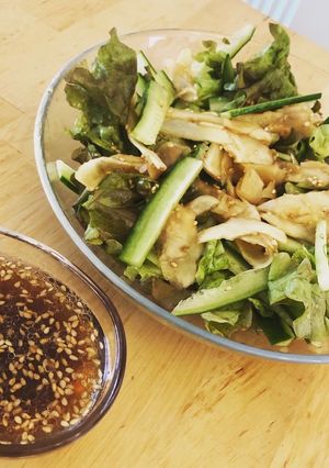 菊芋のサラダ 胡麻ポン酢ドレッシング添え-レシピのメイン写真