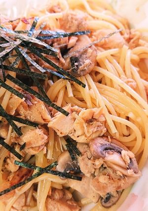 サーモン缶とめんつゆパスタ-レシピのメイン写真