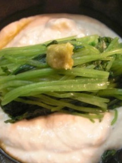 三つ葉のお浸しとすり豆腐-レシピのメイン写真