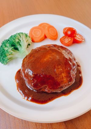 我が家で人気のハンバーグ-レシピのメイン写真