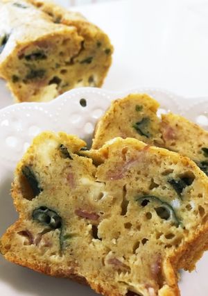 チーズベーコンとほうれん草のケークサレ-レシピのメイン写真