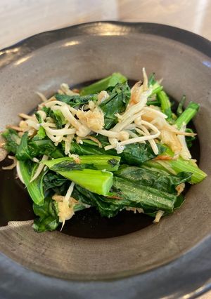 あと一品！じゃこと菜花の炒め物-レシピのメイン写真