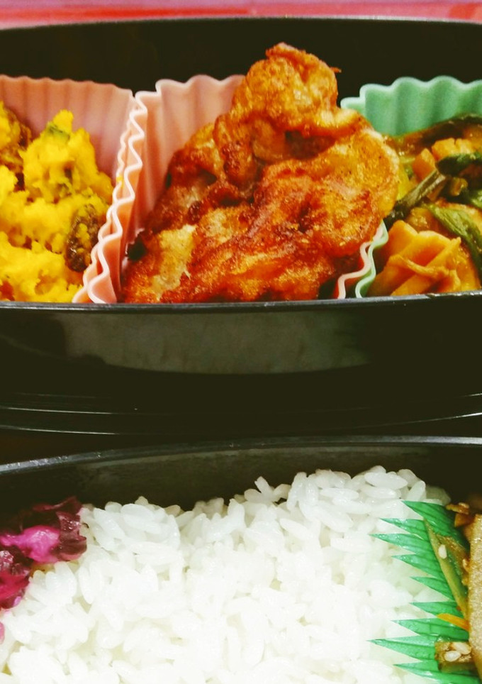 豚の竜田揚げと作り置き総菜のお弁当-レシピのメイン写真