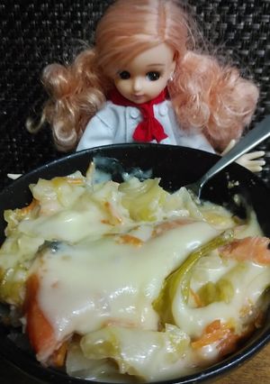 リカちゃん♡鮭とキャベツ酒粕グラタン♪-レシピのメイン写真