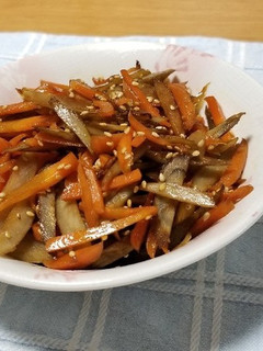 田舎のおばあちゃんのきんぴらごぼう☆-レシピのメイン写真