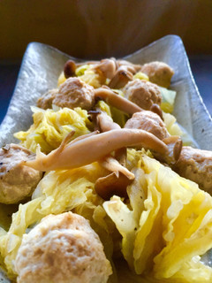 白菜と鶏ひき肉団子の煮物♩-レシピのメイン写真