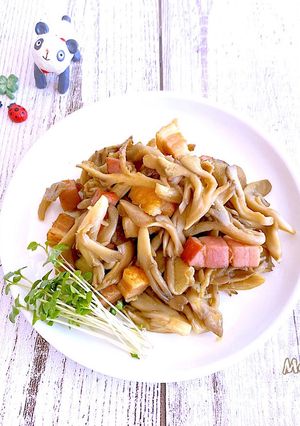 舞茸とベーコンのカレー炒め(^^)♡-レシピのメイン写真