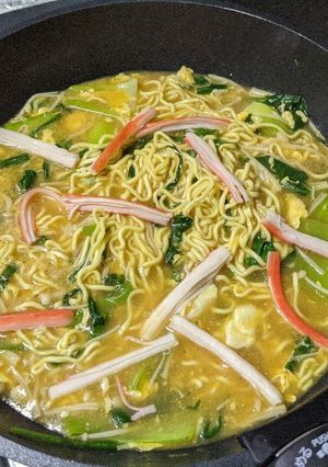 野菜をもいで入れるだけ！適当な酸辣湯麺！-レシピのメイン写真