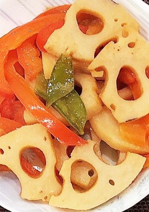 蓮根とパプリカのきんぴら☆副菜に-レシピのメイン写真