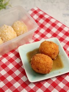お弁当!ミニクリームコロッケ風-レシピのメイン写真
