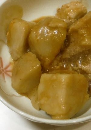 豚すじと里芋の煮付け(圧力鍋)-レシピのメイン写真