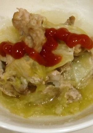 豚すじとキャベツの簡単柔らか煮(圧力鍋)-レシピのメイン写真