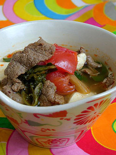 キムチと牛肉のエスニックスープ-レシピのメイン写真