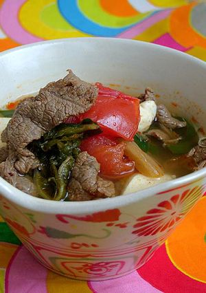 キムチと牛肉のエスニックスープ-レシピのメイン写真