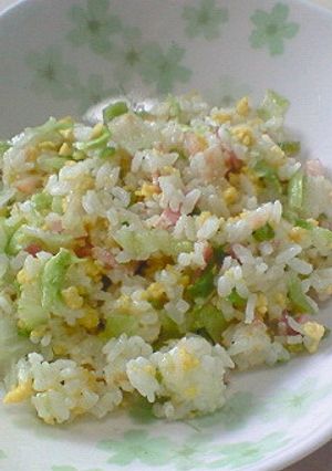 レタスがシャキシャキ♪簡単チャーハン-レシピのメイン写真