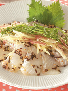 ひらめの塩昆布和え-レシピのメイン写真