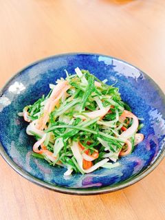 水菜とかにかまのしそポン酢和え-レシピのメイン写真