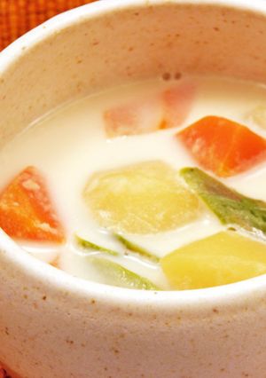 野菜とベーコンのミルクみそ汁-レシピのメイン写真